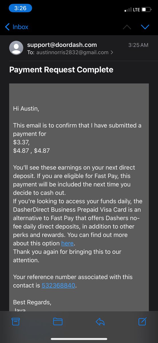 Not_So_Tuff's tweet photo. @DoordashH  Never received this they just lien lie nsteal drivers money and this isnt my first not receiving half this happened multiple times bu t they dont lose there jobs for false accusations n jus not giving af about there drivers @owner of doordash fix ur app n support team https://t.co/8oecUleEvf