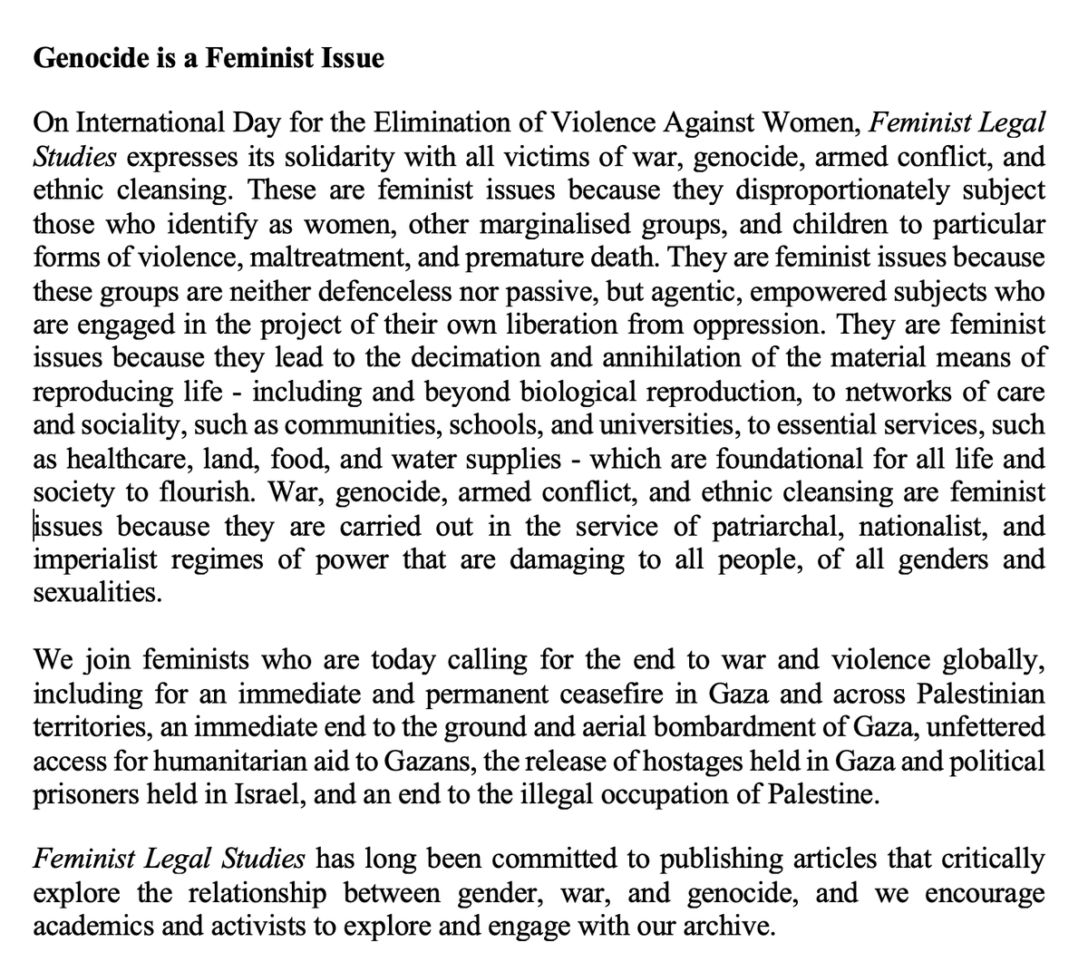 Feminist Legal Studies tweet media