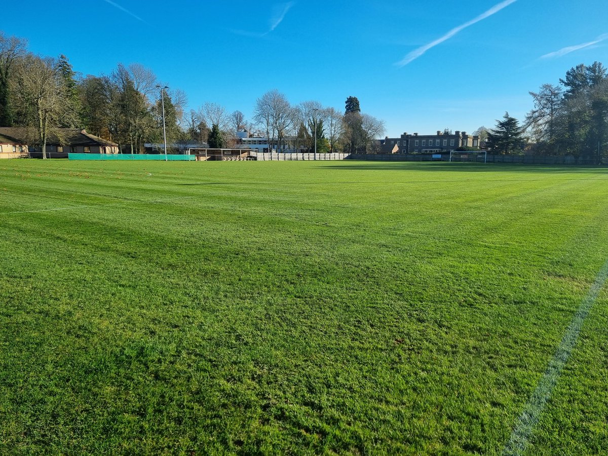 OakhamUnited's tweet photo. Pitch is good to soft in places but we are game on today as we host @StangroundSNews at Newton Fallowell Meadows #OYFC
@NfOakham https://t.co/ebuKQEXtzB