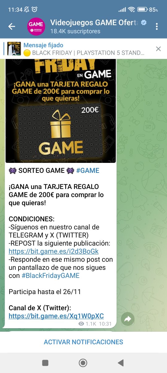 LeoMusic09's tweet photo. @VideojuegosGAME #BlackFridayGame https://t.co/95rg1wtI8U
