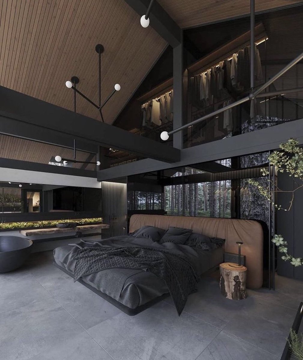 Dark interior.