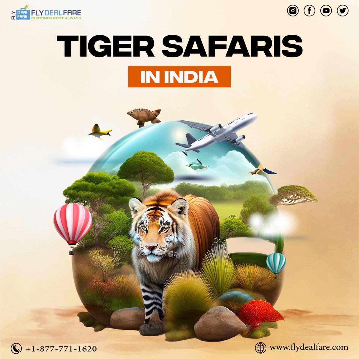 flydealfare's tweet photo. ๐
๐ฟ Ready for an adventure? Explore the majestic world of tiger safaris in India! ๐ณ
๐ https://t.co/DOw563ltg6
โจ
โจ
โจ
#flydealfare #blog #travelindia #tigersafaris #wildlifeadventures #mustvisitplaces #bharat #safarimagic #safarisinindia #top10 #bestsafari #bestplaces https://t.co/k7OI3iNsrN