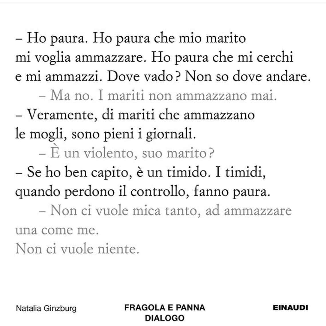 Natalia Ginzburg, Fragola e panna. 1966