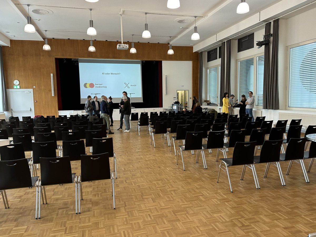 In einer knappen halben Stunde beginnt der #bmt23. Wir freuen uns auf einen interessanten Nachmittag zum Thema #AI.