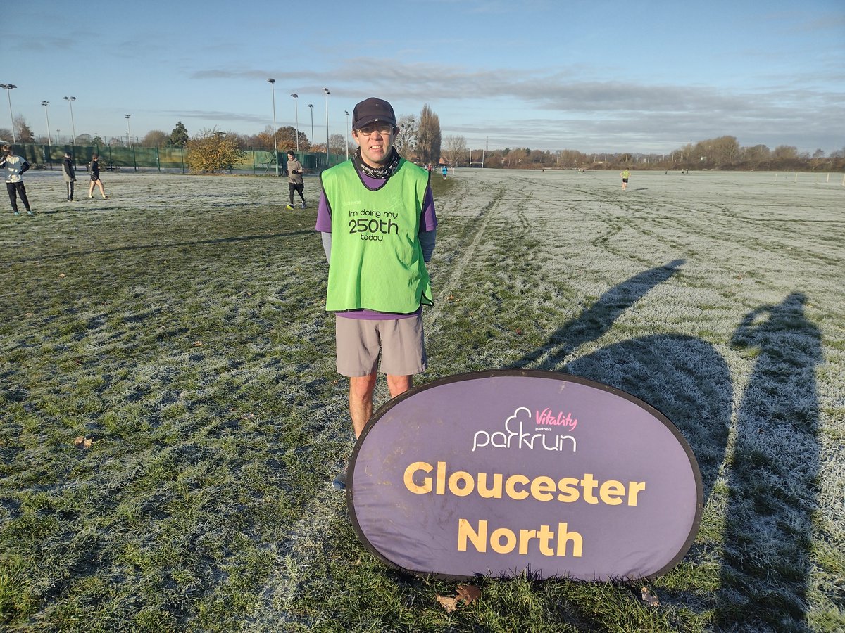 graemebrand2's tweet photo. 250th @parkrunUK this morning. Shows that anything is achievable when you are prepared to turn up and pound out the miles. #parkrun #running #milestone #runningpunk https://t.co/mmy5OcB3ga