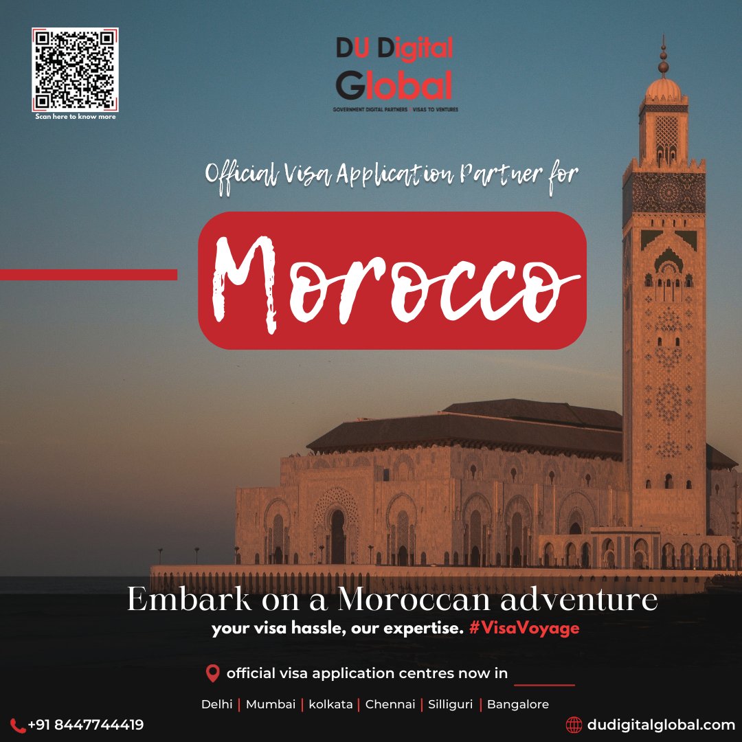 Discover the magic of Morocco with hassle-free visas. Your journey starts here. #VisaMagic #morocco #Moroccovisa #DuDigitalGlobal