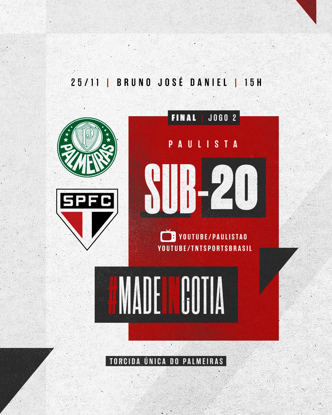 Palmeiras anuncia entrada gratuita para final do Paulista Sub-20 contra o São  Paulo; Veja detalhes