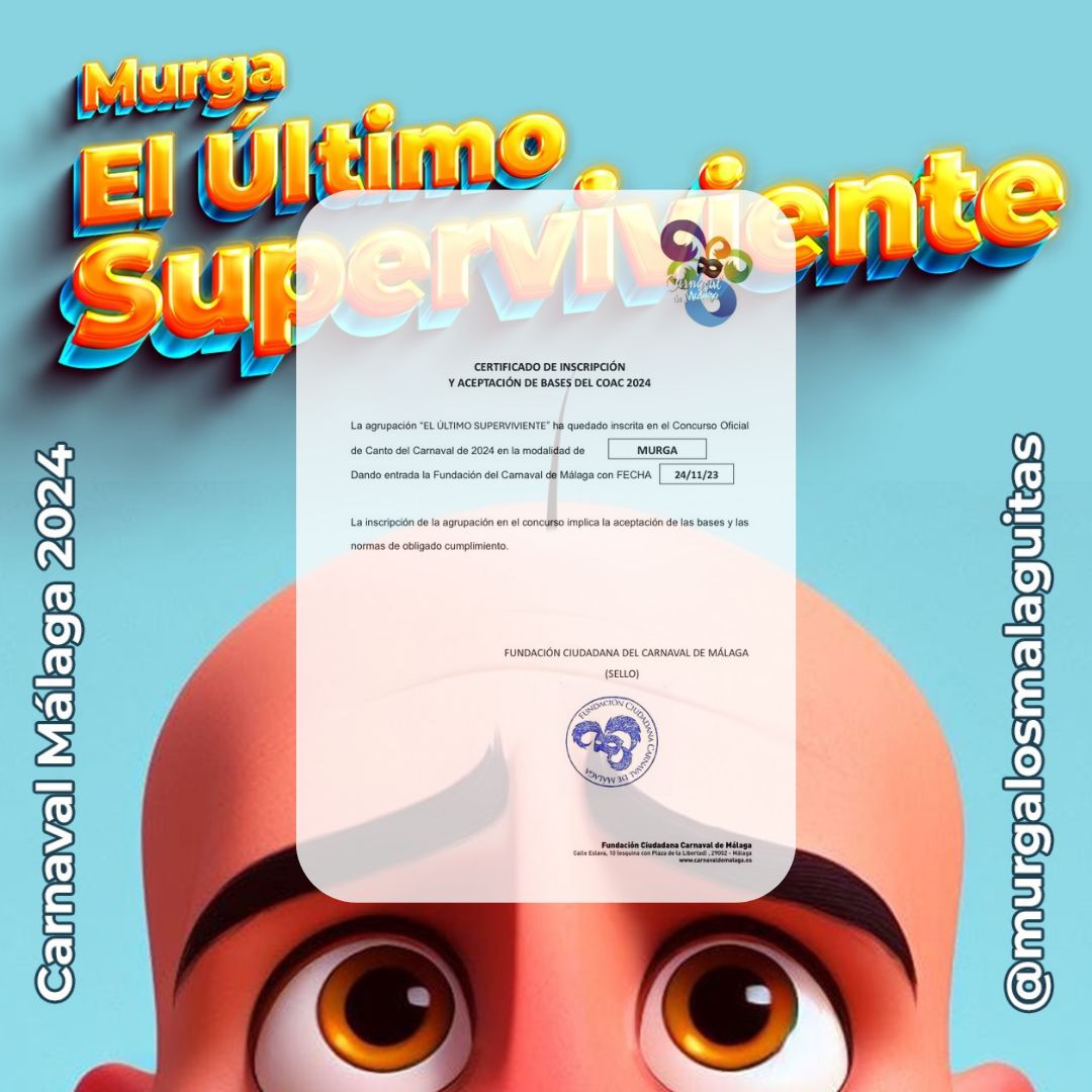 Un año más estamos inscritos en el #CoacMlg2024. Ahora toca darlo todo en los ensayos para poder disfrutarnos un año más.

Siempre, por Málaga y para Málaga <a href="/CarnavalMLG/">Carnaval de Málaga</a>