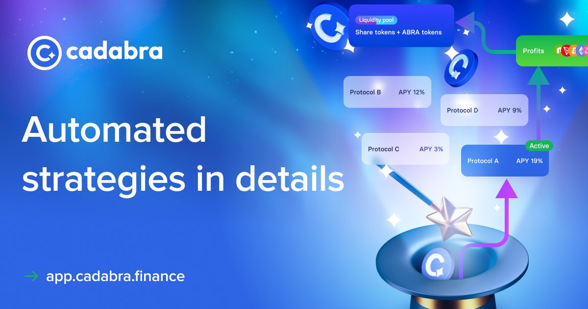 🧠 Architecture and mechanics of automated strategies in Cadabra Finance.

With this story we are starting a series of articles with a detailed description of the mechanics of the main components of the Cadabra platform.

medium.com/@cadabra.finan…