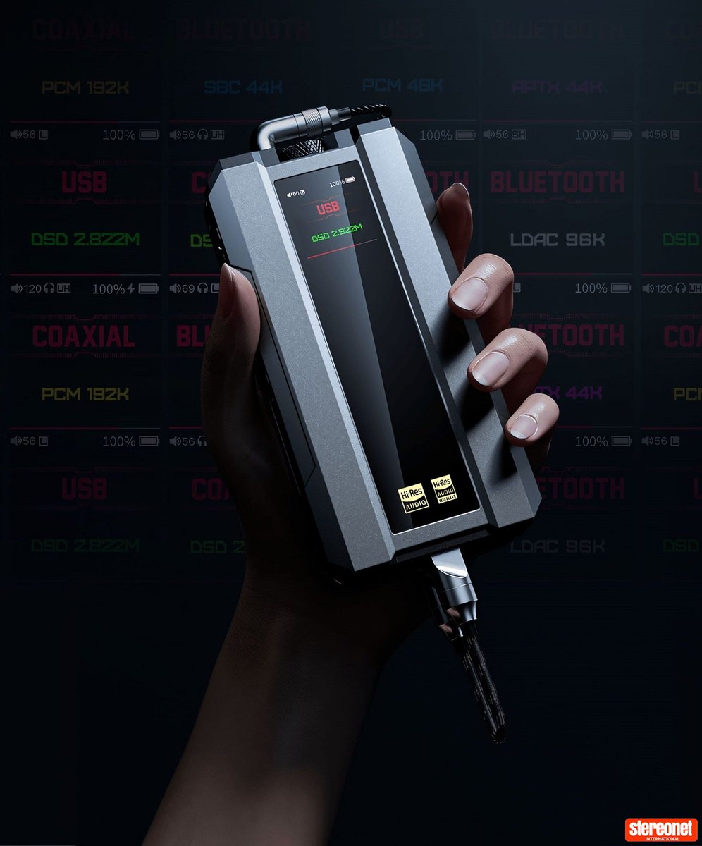 StereoNETUK's tweet photo. New flagship Q15 portable DAC/amp boasting "desktop-grade performance" from @FIIO_official 👉 https://t.co/yrC5iuZT16

#headfi #hifinews #portableaudio #personalaudio #stereonet #snuk #headamp #headphoneamplifier #desktopaudio #HiResAudio #streamingmusic #BluetoothReceiver https://t.co/zBmJMjIN1E