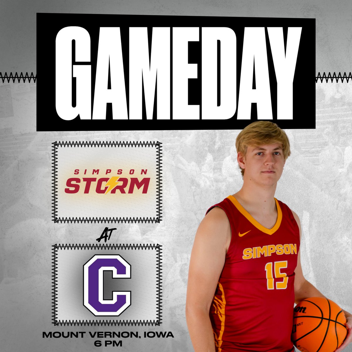 Simpson Men's Basketball tweet media