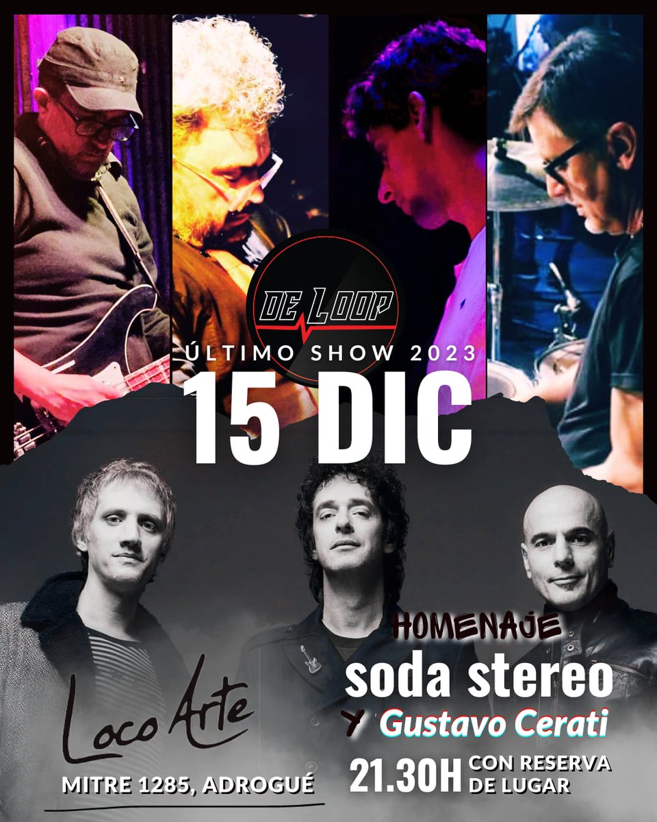 DELOOPBAND's tweet photo. Despedimos el año!! https://t.co/9MfwkgGXrr