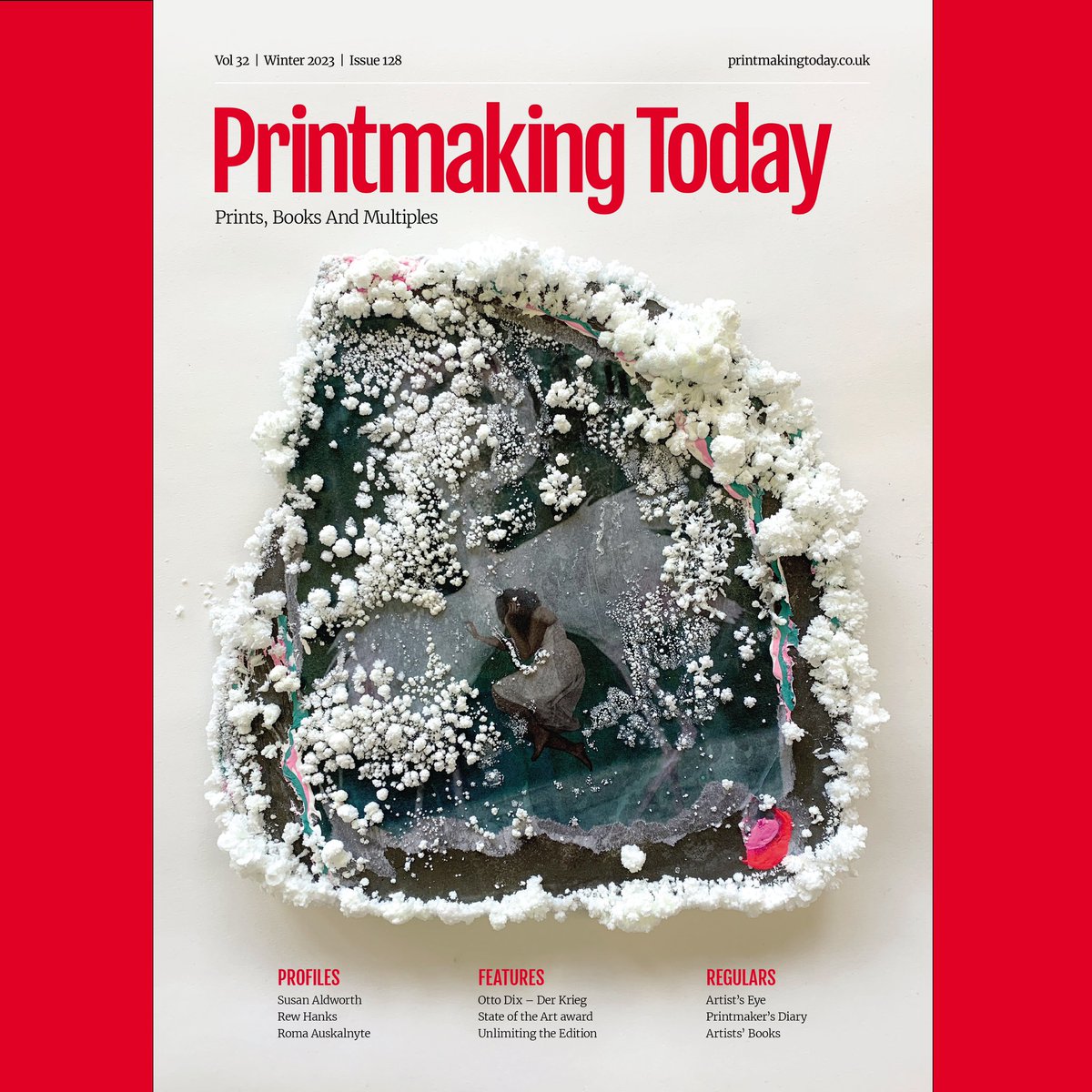 Printmaking Today winter issue 128 is out next week. We are thrilled to announce the winners of the State of the Art award: Hammer Chen, Pascal Miehe and Somayeh Faal, whose artwork is featured on the cover. 

Look for our introductory gift offer available via our website.