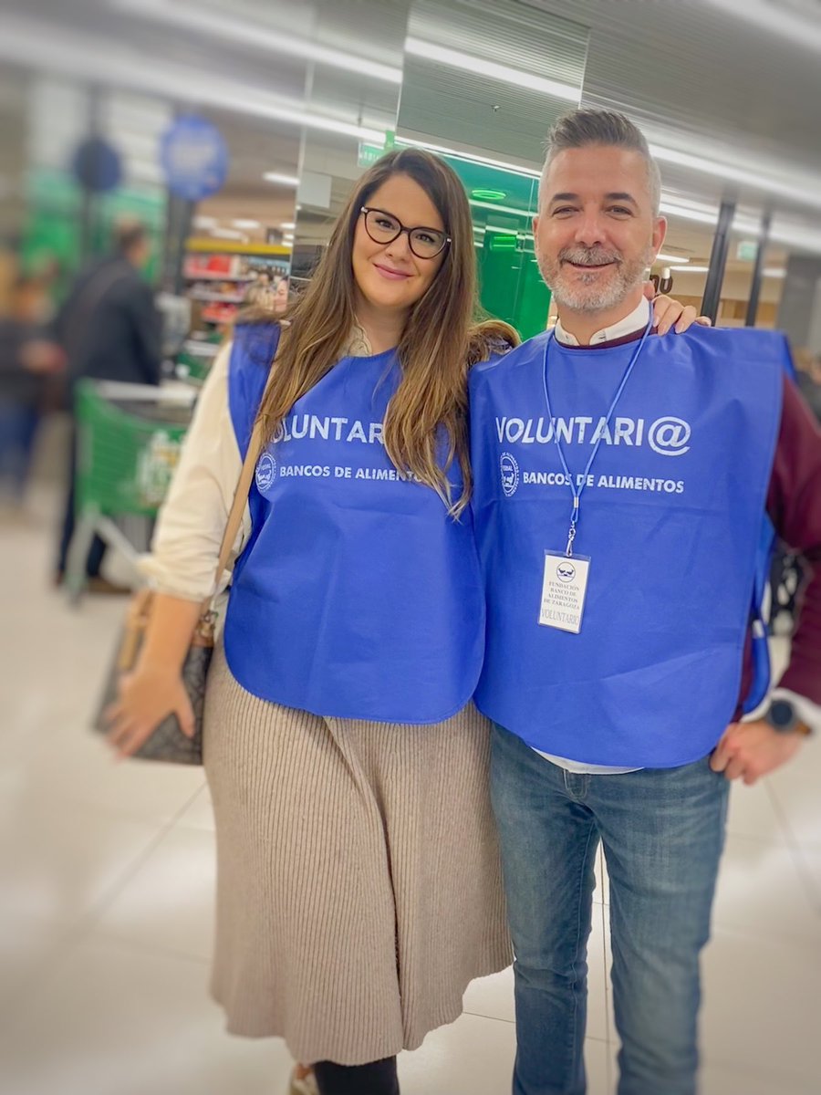 Hoy estamos participando en la #GranRecogida del <a href="/b_alimentoszgz/">Banco Alimentos ZGZ</a> .

Os animamos a hacerlo a vosotros también a través donativos en las cajas de los supermercados ¡Vuestra generosidad hace la diferencia! 💙💜