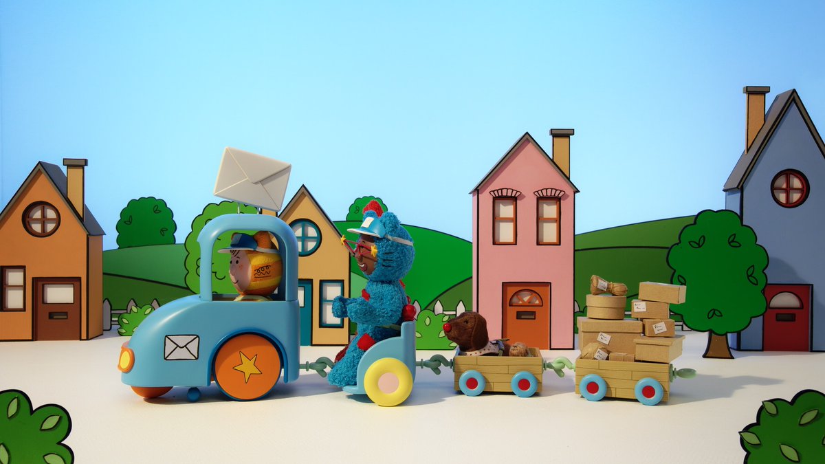Mixmups's tweet photo. Join the #Mixmups as they pootle off on a postie adventure, but will they be able to un-muddle the muddled up mail? Sunday at 8.15am live on Milkshake, C5 or catch up on My5. All 52 eps will be available with Audio Description and British Sign Language.
#mixupthemagic
#mixmups https://t.co/22TnabwZGy