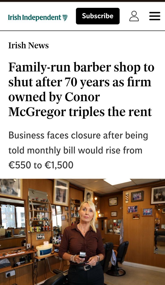 The <a href="/TheNotoriousMMA/">Conor McGregor</a> a true Irish patriot. Those immigrants coming to Ireland, putting up the rents. Taking Irish jobs…