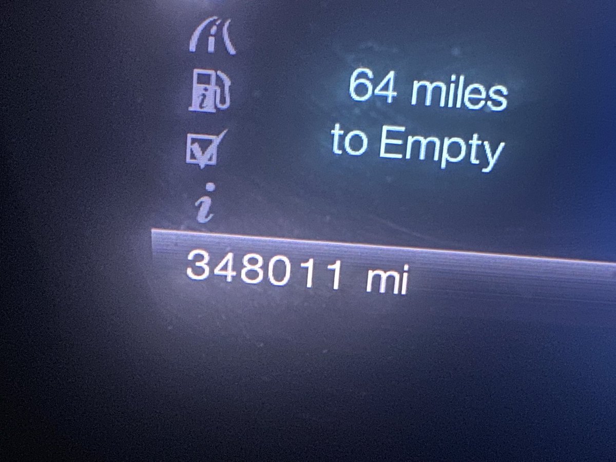 Most mileage I have ever gotten on a car.
#ford 
#morrie’sfordofgrandledge