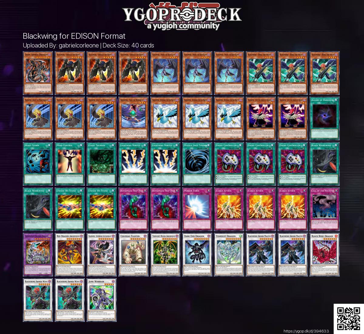 blackwing deck yugioh Yu-Gi-Oh! 5D's