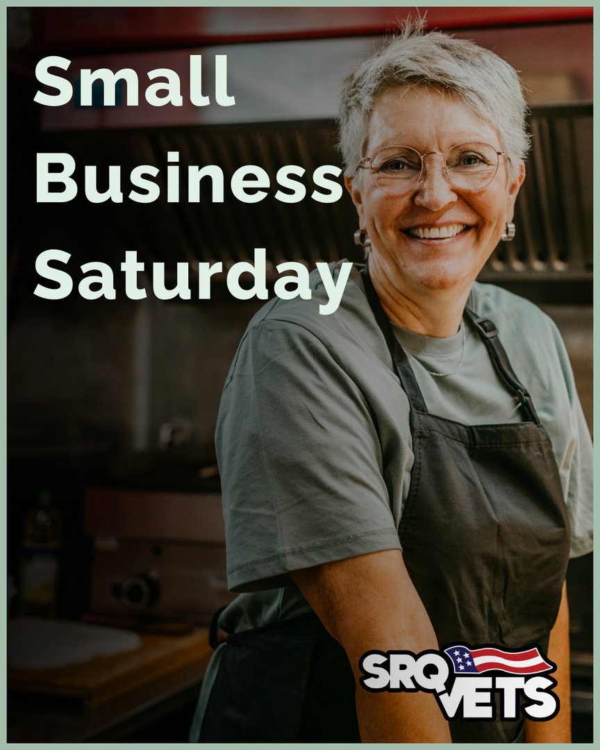 Small Business Saturday is here, and it's time to show some love to our amazing local entrepreneurs! 🎉 

Let's celebrate all the small businesses that make our community thrive. 😊

#SmallBusiness #SarasotaSmallBusiness #SmallBusinessSaturday #SupportSmallBusinesses #SRQVets