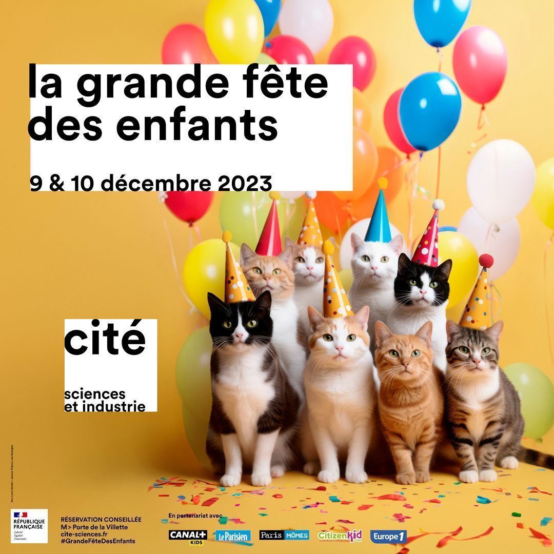 citedessciences's tweet photo. #GrandeFêteDesEnfants 🎉Rendez-vous les 9 et 10 décembre pour un ensemble d’activités pour aborder les sciences de manière amusante, jouer, bricoler, fabriquer avec du matériel de récupération et plonger dans l’univers de l’image et du cinéma !

👉 https://t.co/prvvHTiAHc https://t.co/UI6vy4zM3L