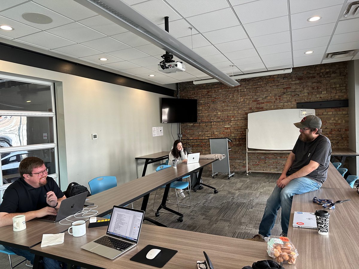 A few people at the <a href="/StartFortWayne/">Start Fort Wayne</a> coffee and donuts hackathon.