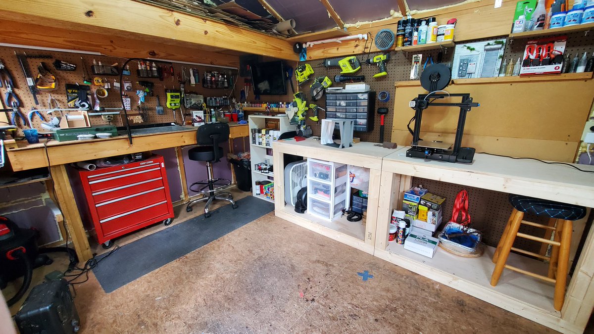 VASCOtoys's tweet photo. #Workshop upgrades in progress! Two new modular workbenches that will make my workshop much more versatile are nearly finished!
#Diorama #ActionFigures #Shed #ShedWorkshop #ShedShop https://t.co/vP9jJQV0uP