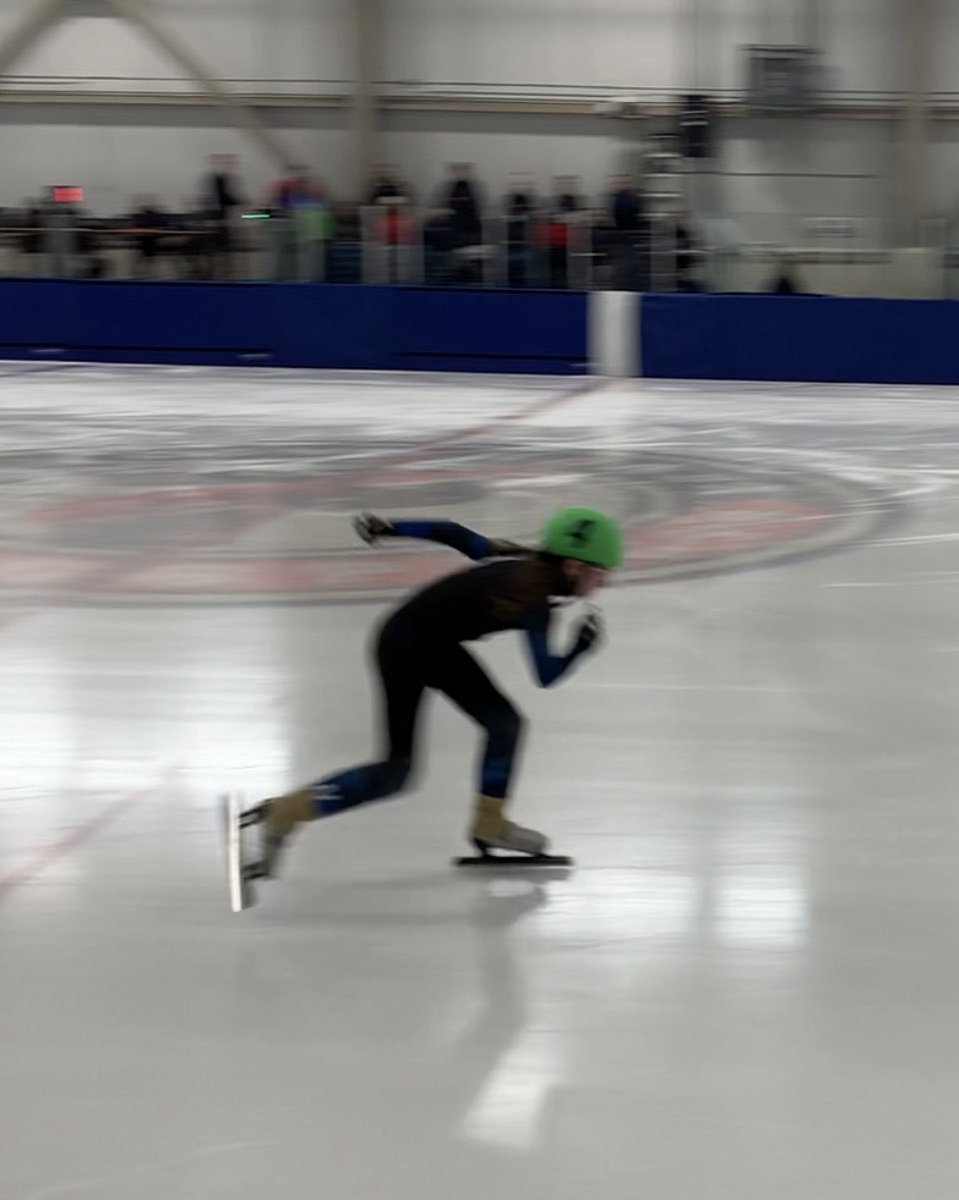 Another weekend. Another speed skating meet. Getting faster!!