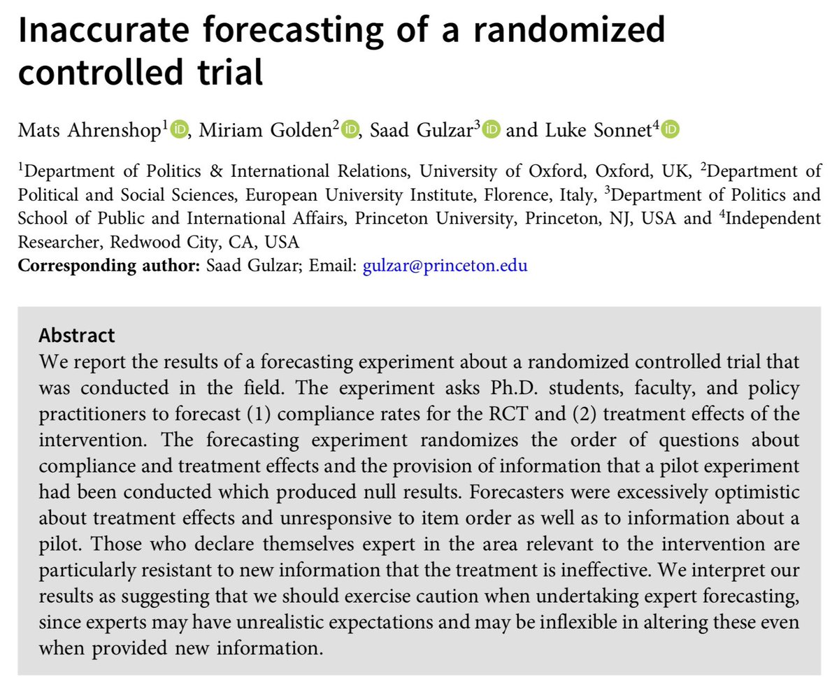 Inaccurate forecasting of a randomized controlled trial cambridge.org/core/journals/… via @mgoldenProf et al