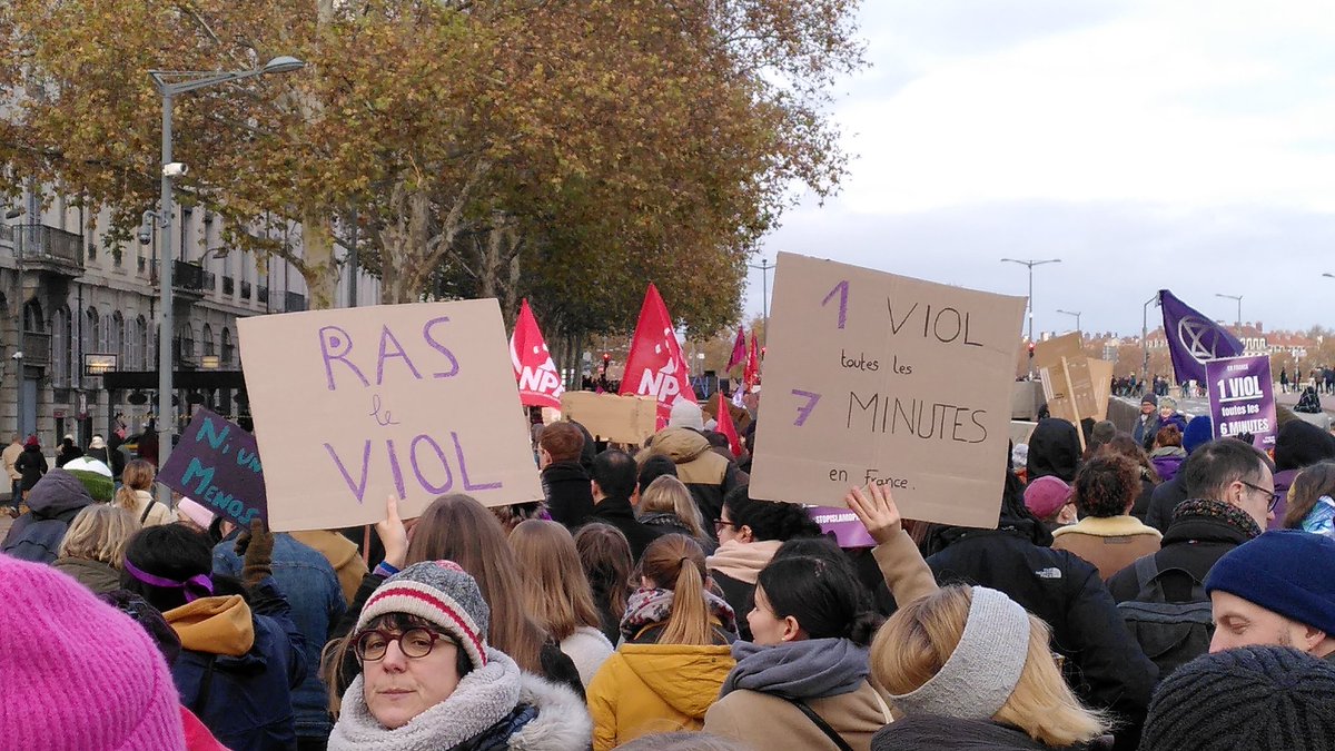 5000 personnes ce 25 novembre à Lyon pour dire stop aux violences faites aux femmes.

Il n'y a pas de fatalité, la force publique peut, et doit, mettre les moyens pour mettre fin à ces féminicides, à toutes les violences.