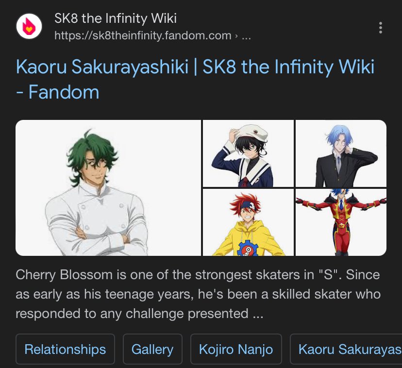 SK8 the Infinity, Wiki