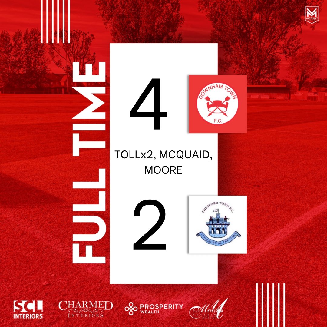 Great team performance and a deserved 3 points. Visitors had good spells of their own but goals at vital times gave us the edge.