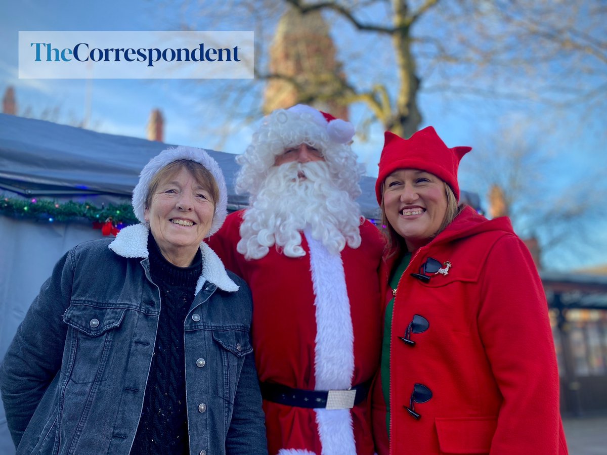 It's official. The Correspondent is on Father Christmas' nice list after we found out in Hyde. Santa and a trusted elf are spreading seasonal cheer from their grotto at Market Square today as the town centre's festivities are on until 7pm.