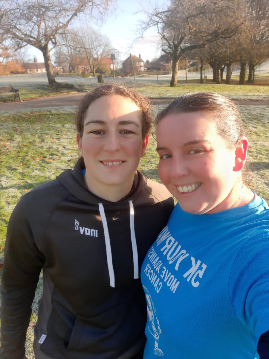 A beautiful frosty morning for 5kyw this morning! 
Big shout out to Claire's sister who volunteered at parkrun for the 50th time today 🥳 
#5kyw #ukrunchat #ukrunners #parkrun #runnersofinstagram #runningforp #movecharity #macclesfieldparkrun #saturdayrun #weekend