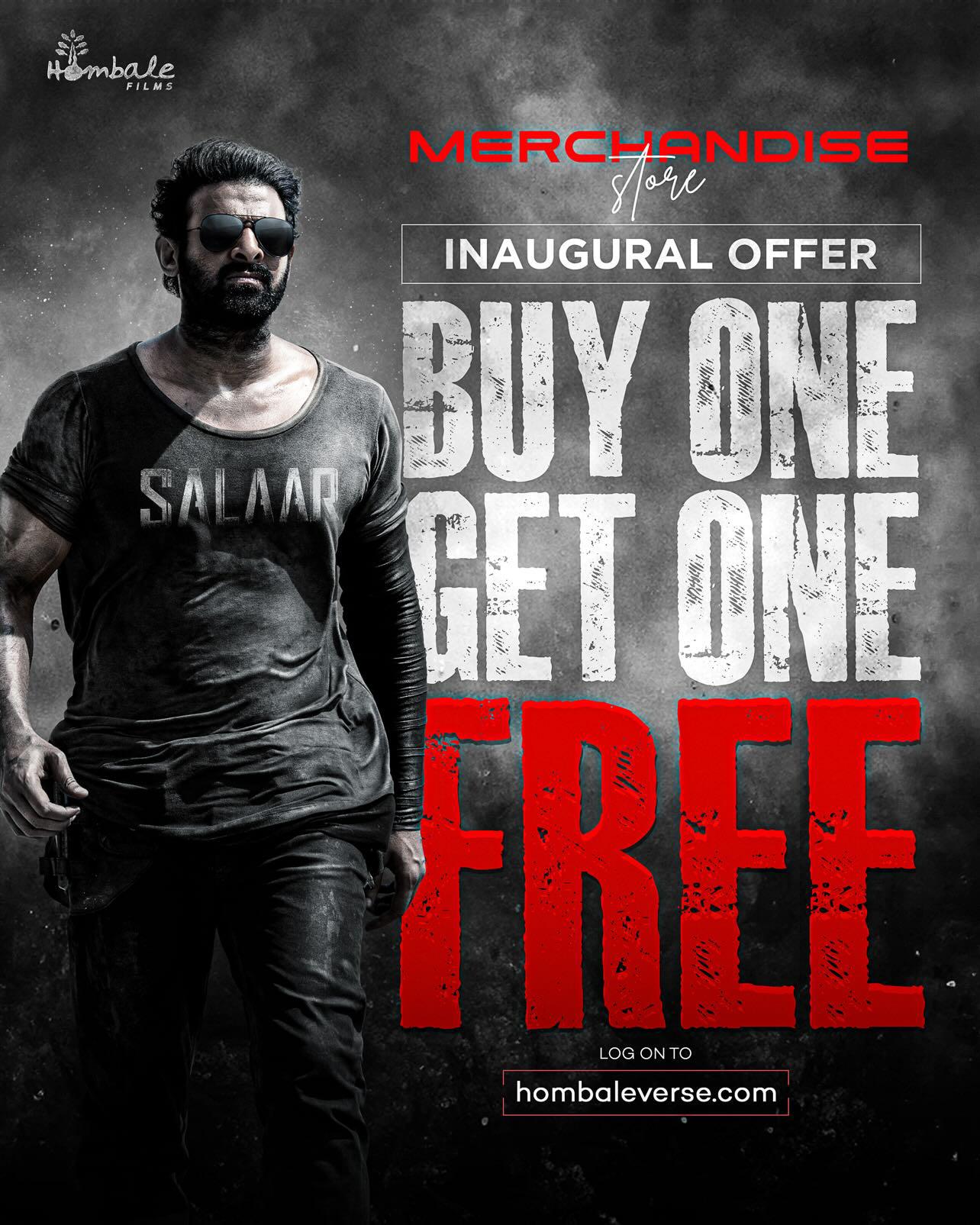 ivd Prabhas on X: "Omg 🤯 @hombalefilms Mass 👌👌👌👌 1 Black tshirt + 1  White Tshirt + 1 arm Sleeve = 499 /- Grab it now Rebels ...  https://t.co/n5JxAscYCf #Prabhas #Salaar #SalaarCeaseFire  https://t.co/I7vj18YQyG" / X