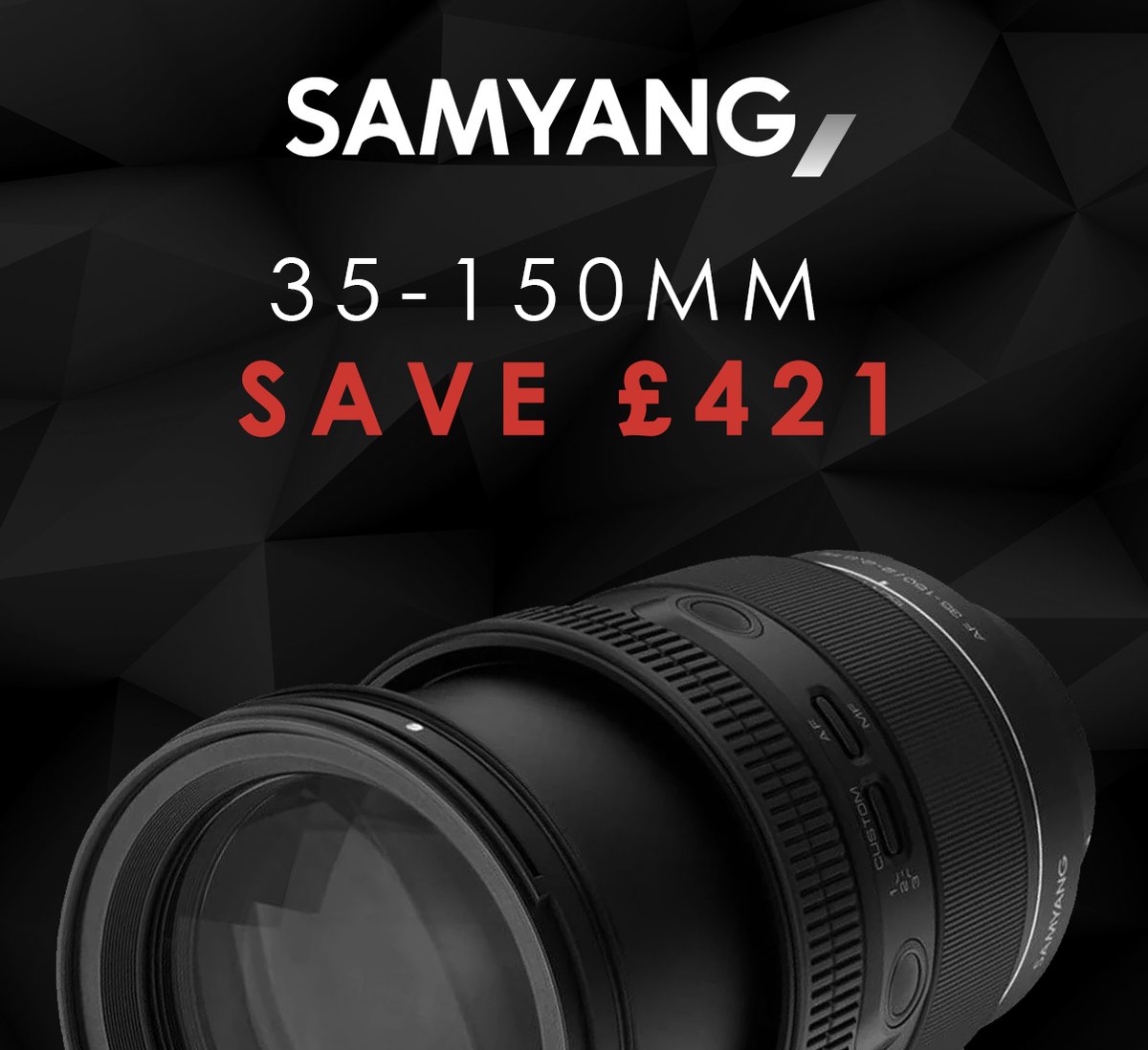 💥 Save £421 on the Samyang 35-150mm lens! 💥 View deal on our website: bit.ly/3SWzKZt