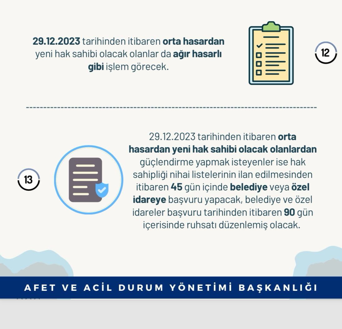 📢 Orta Hasar Binalarla İlgili Genelge

             ❗️ DUYURU ❗️

#malatya #malatyavaliliği
<a href="/ersinyazici1/">Ersin YAZICI</a>