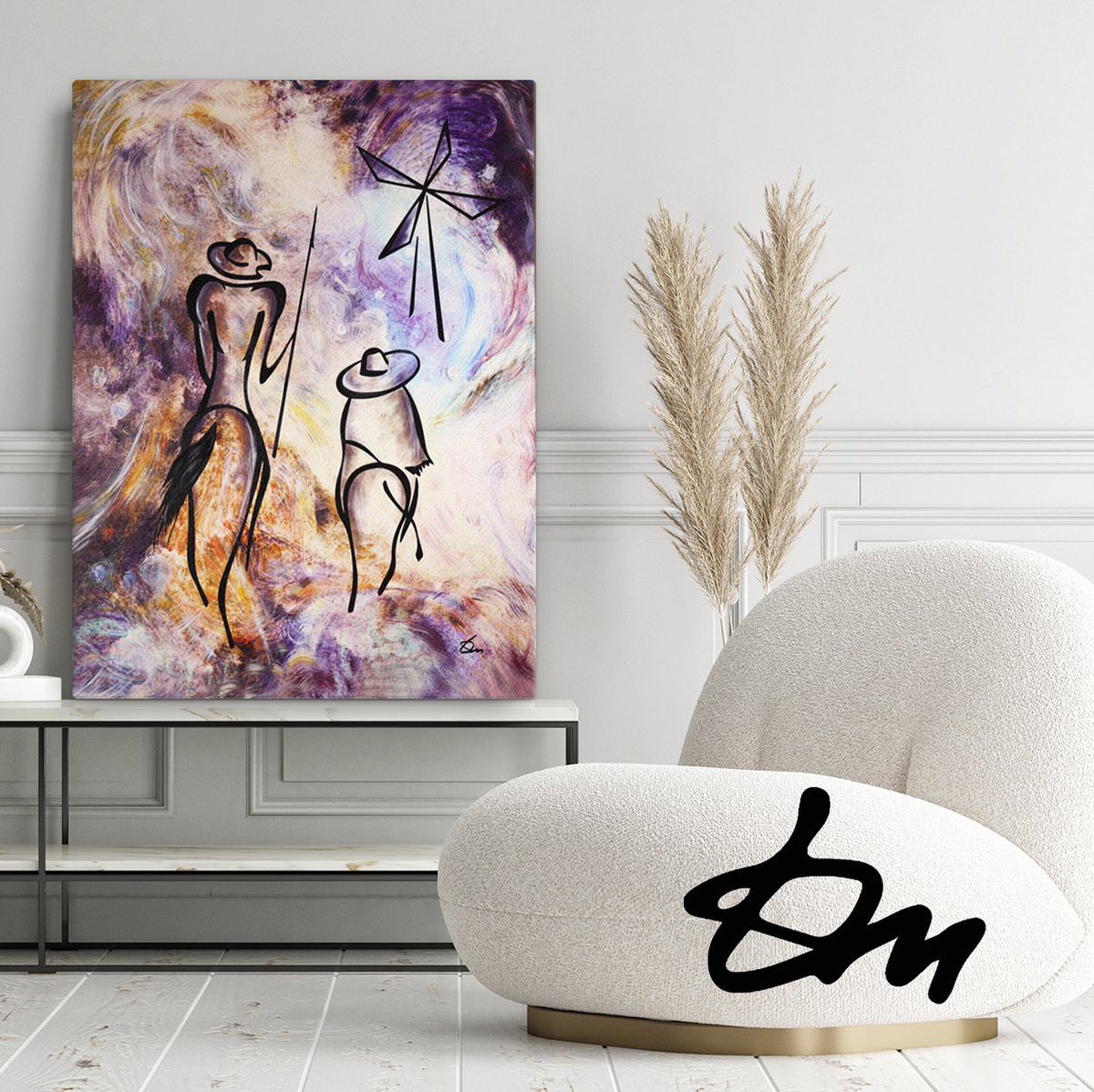 Don Quixote by Tatyana Mark <a href="/feeltheline/">Tatyana Markovtsev</a> 2019 30” x 40” #acrylic on #canvas #art #artsale #Original #BlackFriday #feeltheline