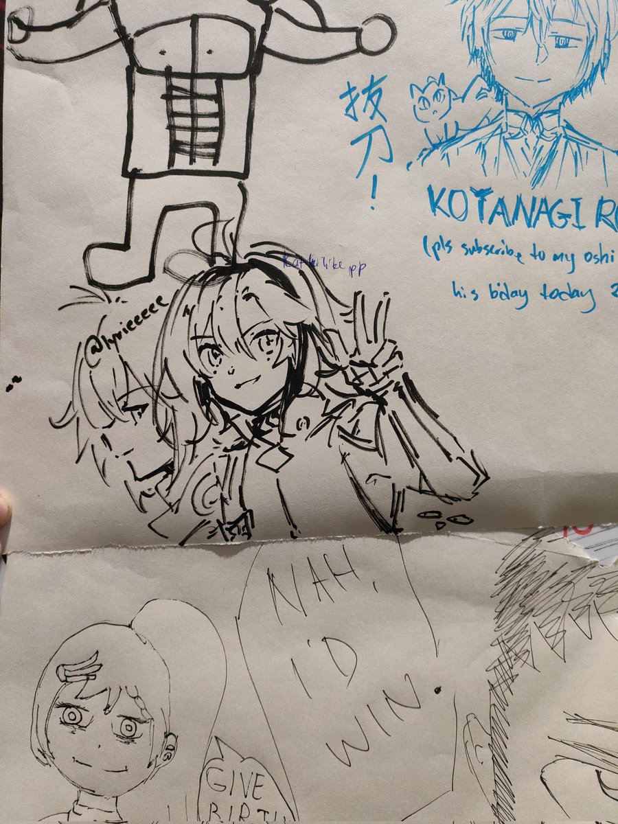 Drew a little at the bushiroad booth and pentel booth hehe 