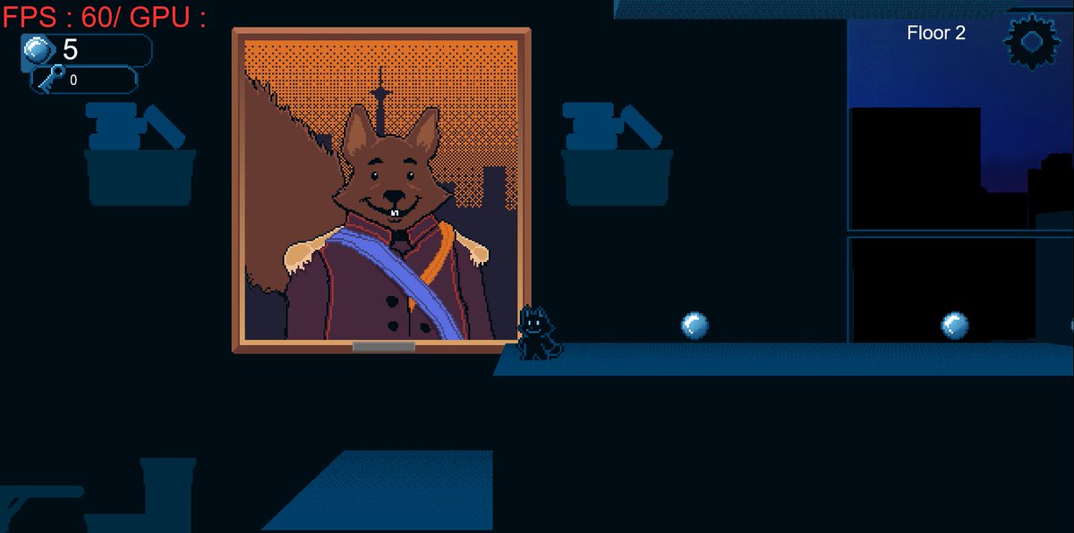 Working on the decorations now, here's the founder of the establishment/map where the new Chat Fonce adventure will be! :D 

#pixel #pixelart #gamedev #gamedevelopment #indiedev #indiegame #solodev #screenshotsaturday #gaming #game