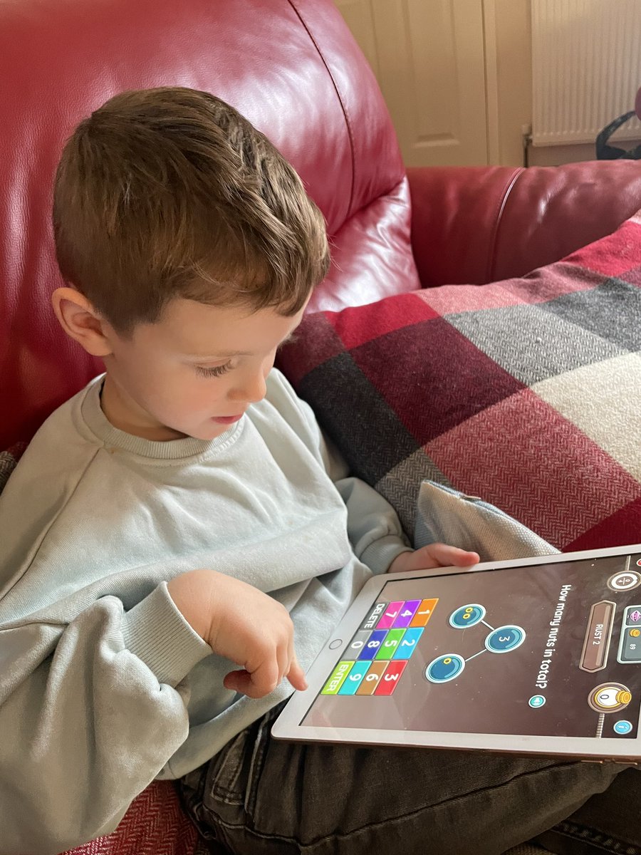 omfgitspebbless's tweet photo. @GCAYear1 Lucas enjoying his NumBots 👾 https://t.co/pKDfJ0DQRF