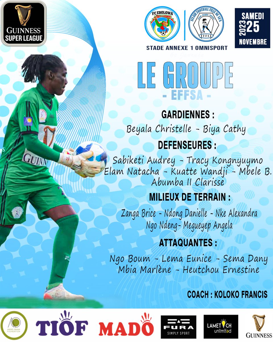 ECLAIR FOOTBALL FILLE DE SA'A OFFICIEL tweet media