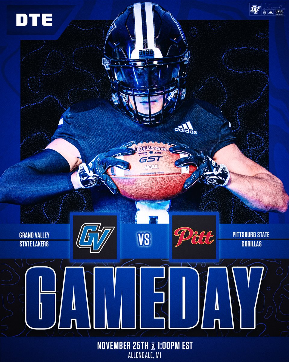 𝐖𝐇𝐀𝐓’𝐒 𝐔𝐏 𝐖𝐄𝐄𝐊 𝟏𝟑 🗣️ 📍Lubbers Stadium, 1:00PM 🆚 Pittsburg State University 📺 shorturl.at/adNPT 📊 shorturl.at/gxyDG 📻 wlav.com 📻 mipoderosa.com #AnchorUp