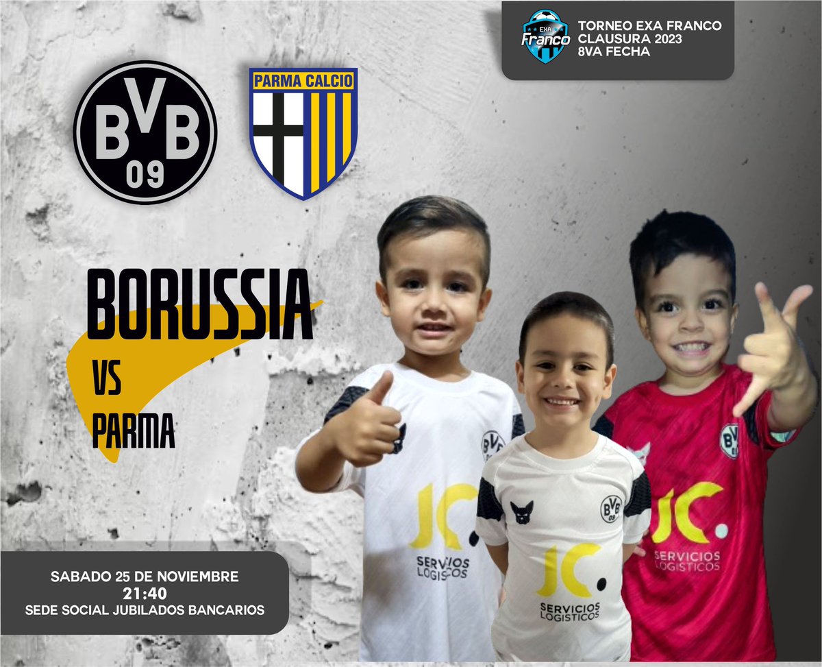 Borussia vs Parma

🏆 9na Fecha <a href="/exafranco/">Torneo Exa Franco</a>
🗓 Sab 25/11
🕤 21:40
📍 Sede Jubilados Bancarios