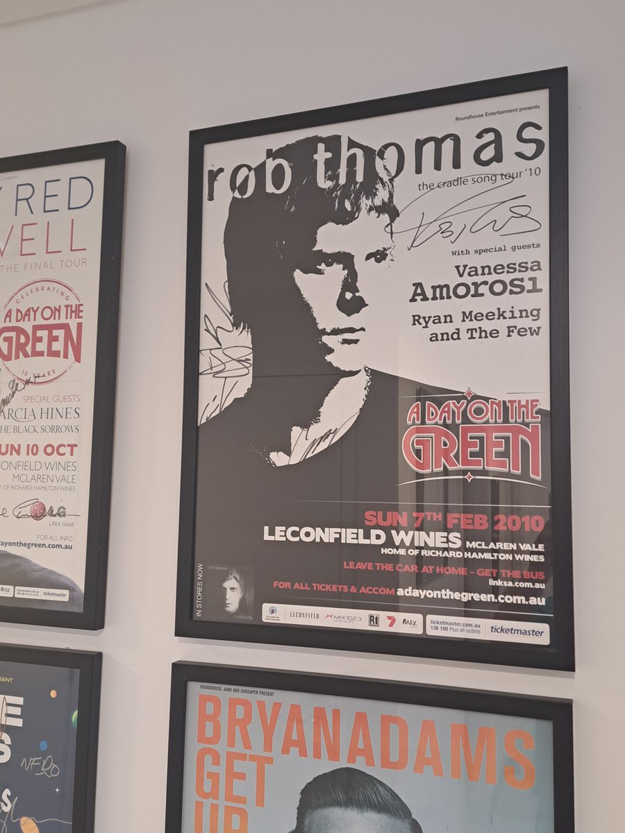 Hey <a href="/ThisIsRobThomas/">Rob Thomas</a> do you remember the time you almost burned down a winery on a hot February day in South Aus with your cigarette? It was weird being at Leconfield Winery without you today, but your picture still hangs on the wall.