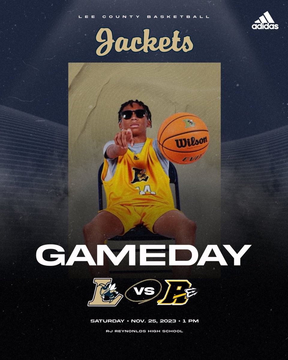 LCHSMBasketball's tweet photo. @lchsmbb heads to Winston Salem today to take on RJ Reynolds in the Bobby Martin Classic.  Tip-off is at 1:00pm #jacketpride #togetherweswarm https://t.co/vhpWJkEyRW