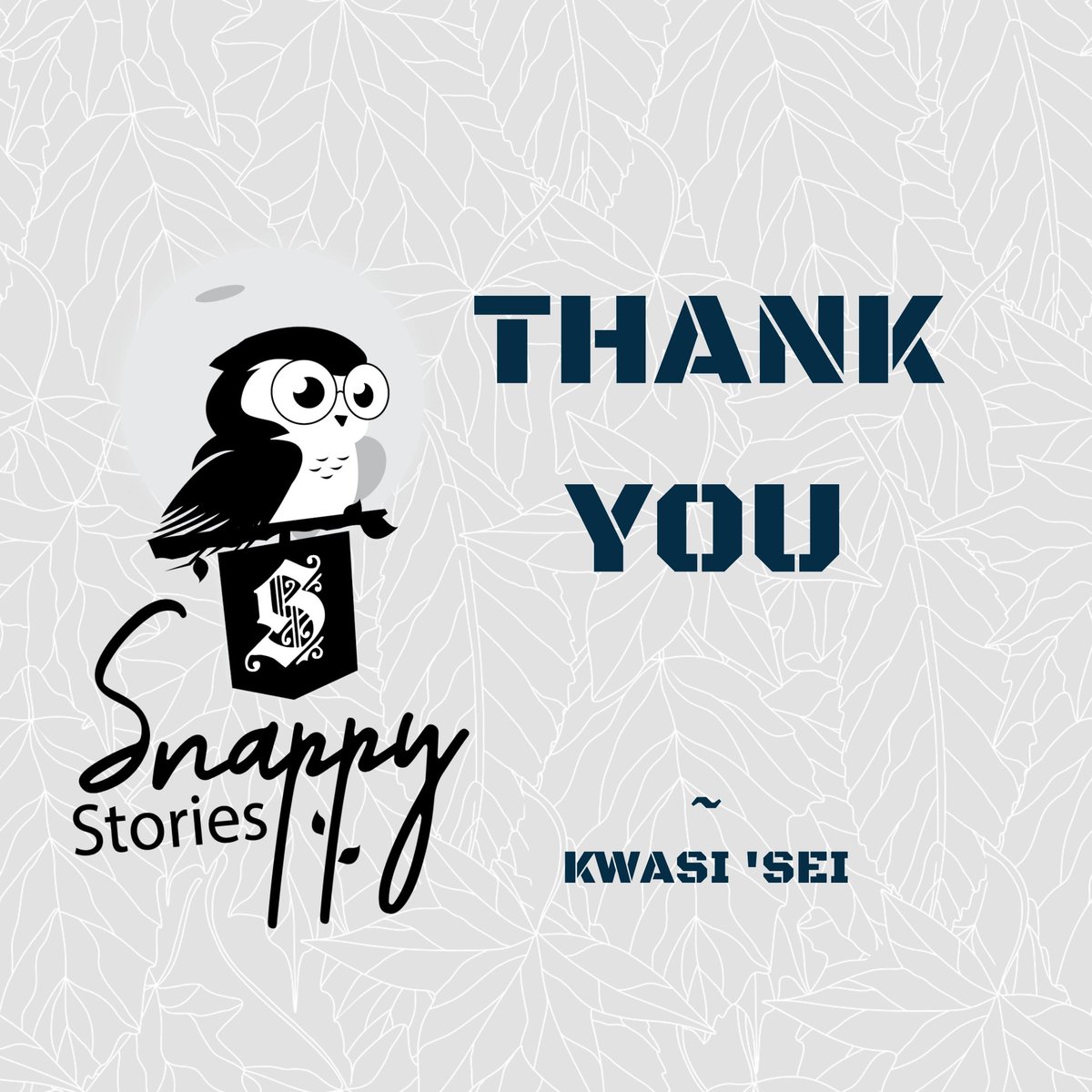 The past few months, we have enjoyed exciting stories. Thanks for always reading and sharing. I'll be stepping back to work on other projects and refill my well. Watch out for more animated stories on YouTube @_snappystories_ Thanks and God bless you!