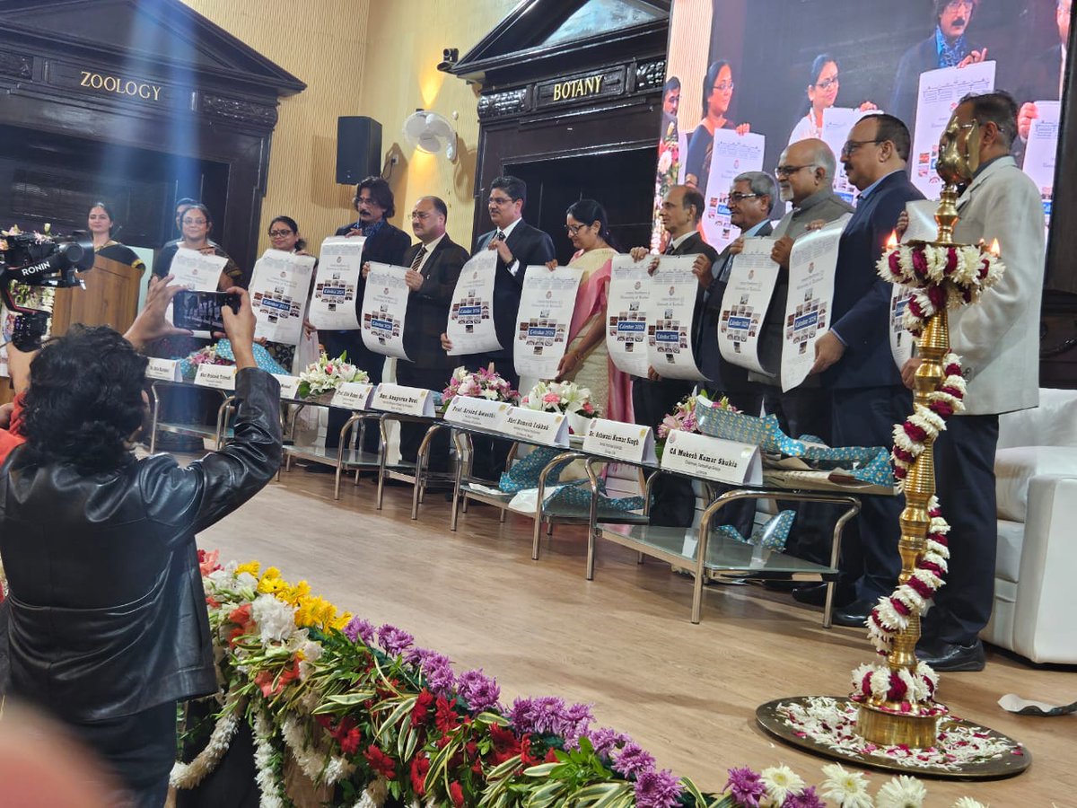 lkouniv's tweet photo. Launch of University of Lucknow Coffee Table book and Calendar by esteemed guests of the evening!
#LUFoundationDay
#LUglory https://t.co/gHBKjhPl1i