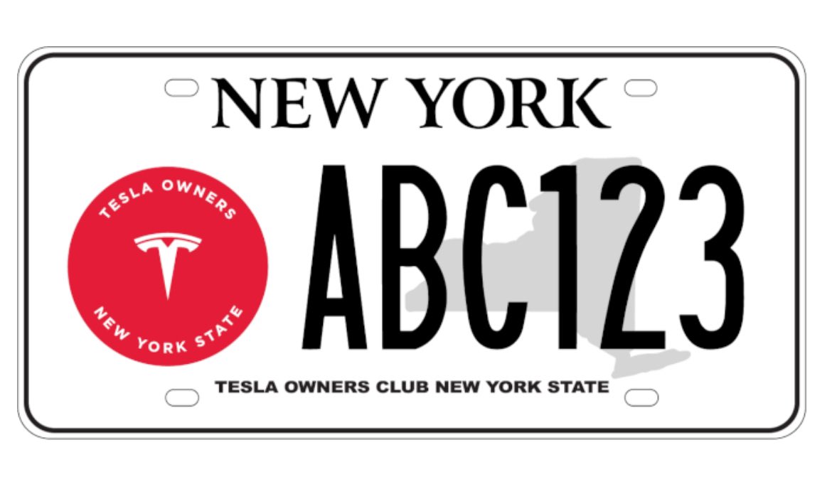 leave it to a Tesla club to design what is possibly the most unimaginative license plate in existence