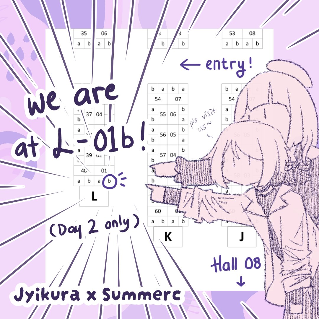 anyway our booth is at L-01b SUN Only!!! will be boothing with <a href="/summerc__/">natt | CF22 Pre Order 📌</a> as Jyikura x Summerc, come visit us!!! (i will be cosplaying at booth later wink wink)