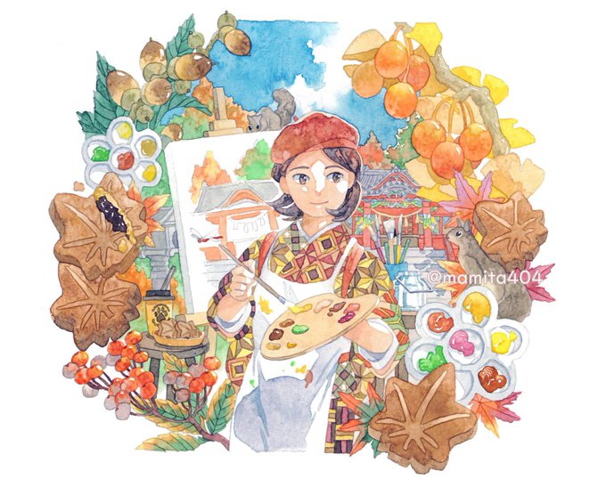 「autumn leaves japanese clothes」 illustration images(Latest)